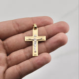 Dije Cruz Cristo 2.45gr / 1 3/4 in / Oro Amarillo +4 18K !