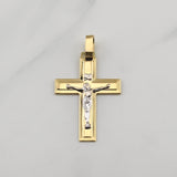 Dije Cruz Cristo 2.45gr / 1 3/4 in / Oro Amarillo +4 18K !