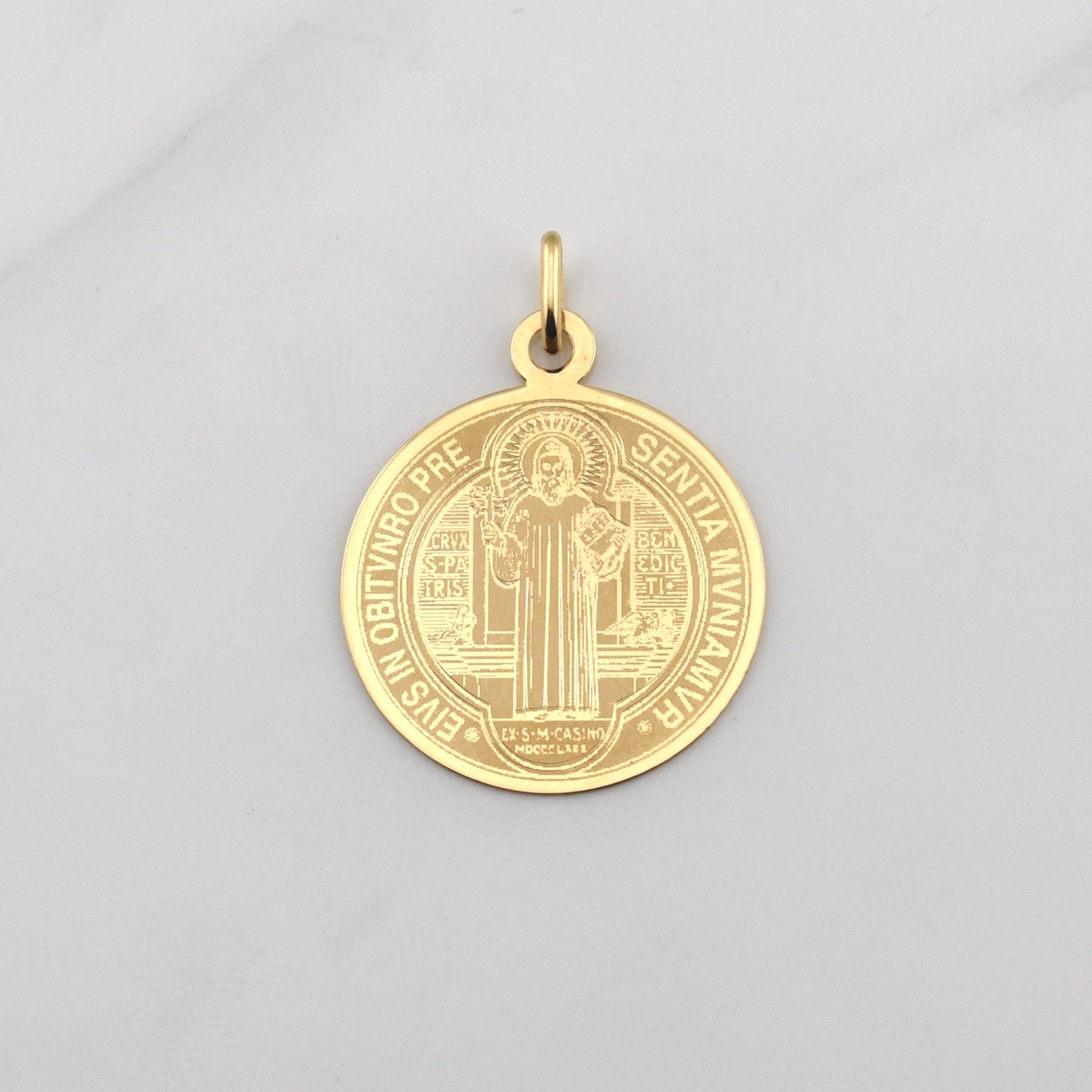 Dije San Benito 1.65gr / 1 1/4 in / Oro Amarillo +4 18K !