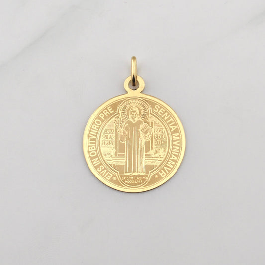 Dije San Benito 1.65gr / 1 1/4 in / Oro Amarillo +4 18K !