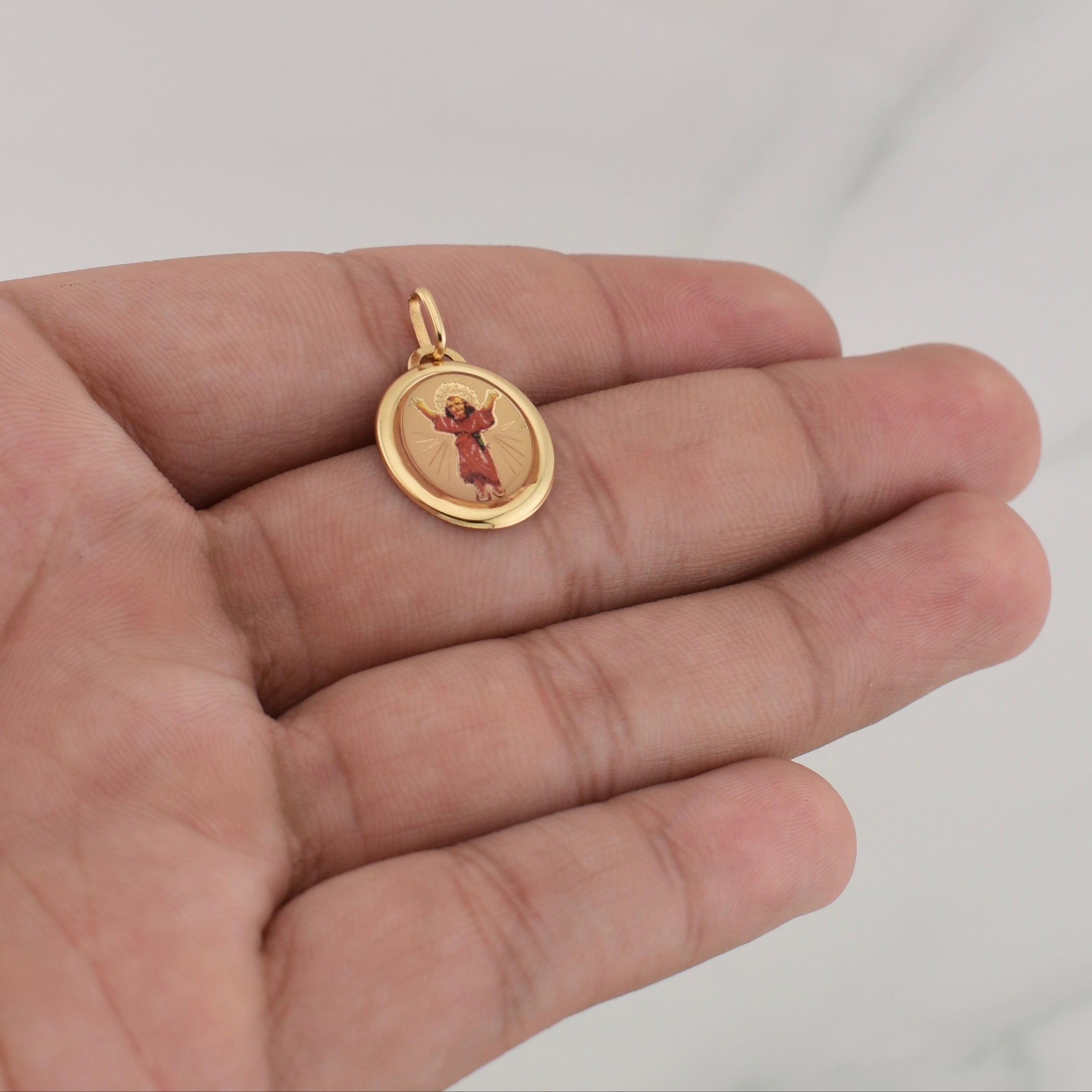 Dije Divino Niño 1.25gr / 1 in / Oro Amarillo +4 18K !