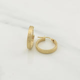 Hoop Earrings Atena 1.3gr / 3/4 in / Yellow Gold +4 18K !