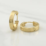 Hoop Earrings Screw 1.85gr / 3/4 in / Yellow Gold +4 18K !