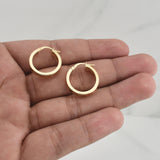 Hoop Earrings Screw 1.85gr / 3/4 in / Yellow Gold +4 18K !