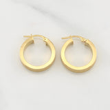 Hoop Earrings Victoria 2.1gr / 3/4 in / Yellow Gold +4 18K !