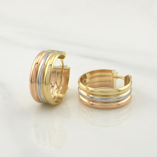 Candongas Irene 2.4gr / 3/4 in / Tres Oros +4 18K !