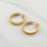Hoop Earrings Victoria 2.5gr / 1 in / Yellow Gold +4 18K !
