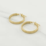 Hoop Earrings Atena 1.5gr / 1 in / Yellow Gold +4 18K !