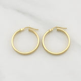 Hoop Earrings Atena 1.5gr / 1 in / Yellow Gold +4 18K !