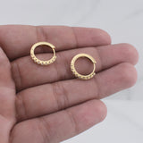 Candongas Carril 3.4gr / 1 in / Oro Amarillo +4 18K