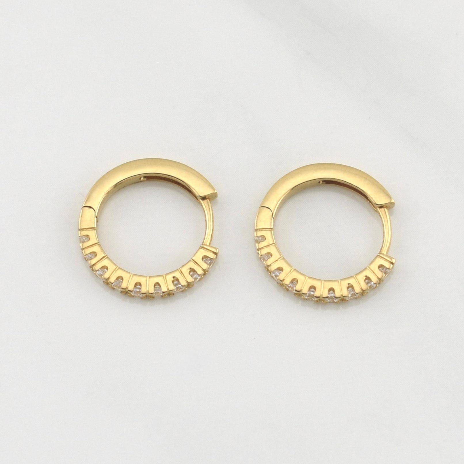 Candongas Carril 3.4gr / 1 in / Oro Amarillo +4 18K