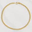 Cuban Links Bracelet 1.1gr / 7 1/2 in / 2.44mm Yellow Gold +1 18K !