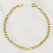 Cuban Links Bracelet 1.9gr / 7 3/4 in / 3.2mm Yellow Gold +1 18K !