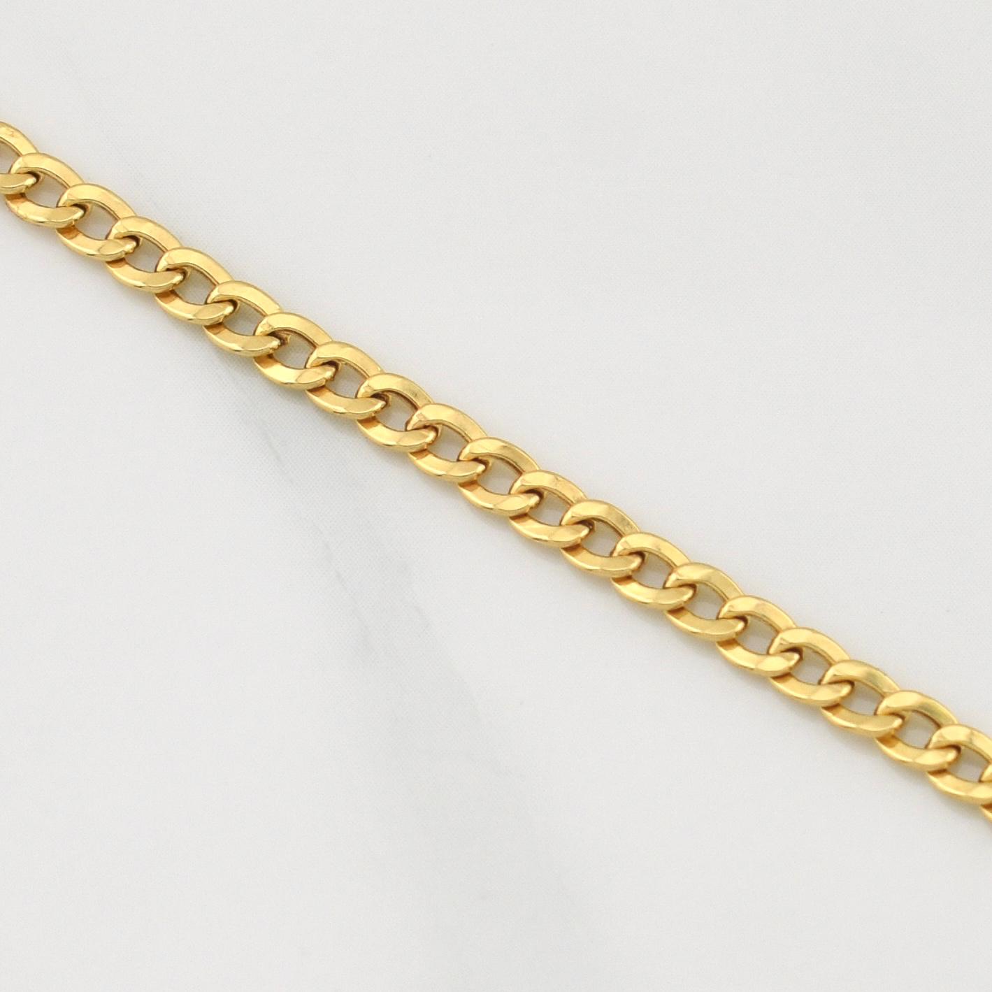 Cuban Links Bracelet 1.9gr / 7 3/4 in / 3.2mm Yellow Gold +1 18K !