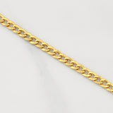 Cuban Links Bracelet 1.85gr / 7 3/4 in / 3.18mm Yellow Gold +1 18K !