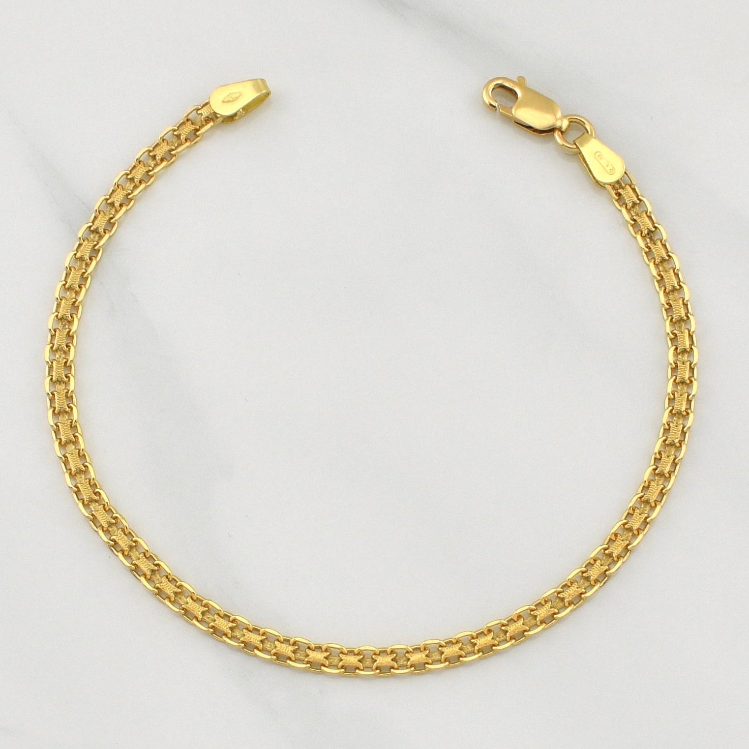 Pulso Chino 4gr / 7 1/4 in / 3.18mm Oro Amarillo +1 18K !