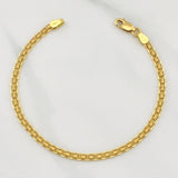 Pulso Chino 4gr / 7 1/4 in / 3.18mm Oro Amarillo +1 18K !