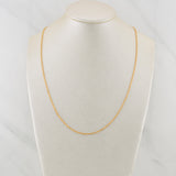 Cadena Singapur 1.7gr / 19 3/4 in / 1.32mm Oro Amarillo +3 18K !