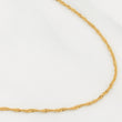 Cadena Singapur 1.6gr / 17 1/2 in / 1.32mm Oro Amarillo +3 18K !