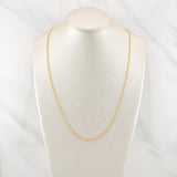 Cadena Marinera 3.1gr / 19 3/4 in / 1.56mm Oro Amarillo +3 18K !