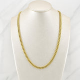Cadena Cubana 9.9gr / 24 in / 4.6mm Oro Amarillo +0 14K Italy !