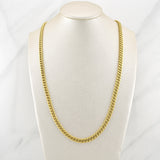 Cadena Cubana 10.35gr / 26 in / 4.58mm Oro Amarillo +0 14K Italy !