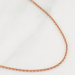 Cadena Aro Seguido 1.8gr / 19 1/2 in / 1.12mm Oro Rosa +3 18K !