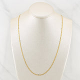 Cadena Escalera Plana 3.6gr / 23 3/4 in / 2.15mm Tres Oros +3 18K !