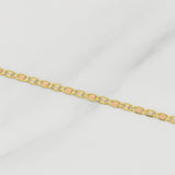 Cadena Escalera Plana 2.3gr / 19 3/4 in / 1.9mm Tres Oros +3 18K !