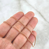 Cadena Franco 2.95gr / 17 3/4 in / 0.98mm Oro Rosa +3 18K !