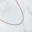 Cadena Franco 2.9gr / 17 3/4 in / 0.98mm Oro Rosa +3 18K !