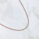 Cadena Franco 2.95gr / 17 3/4 in / 0.98mm Oro Rosa +3 18K !