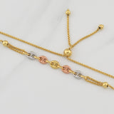 Pulso Franco Gradual 3.3gr / 9 3/4 in / 4.75mm Tres Oros +4 18K !