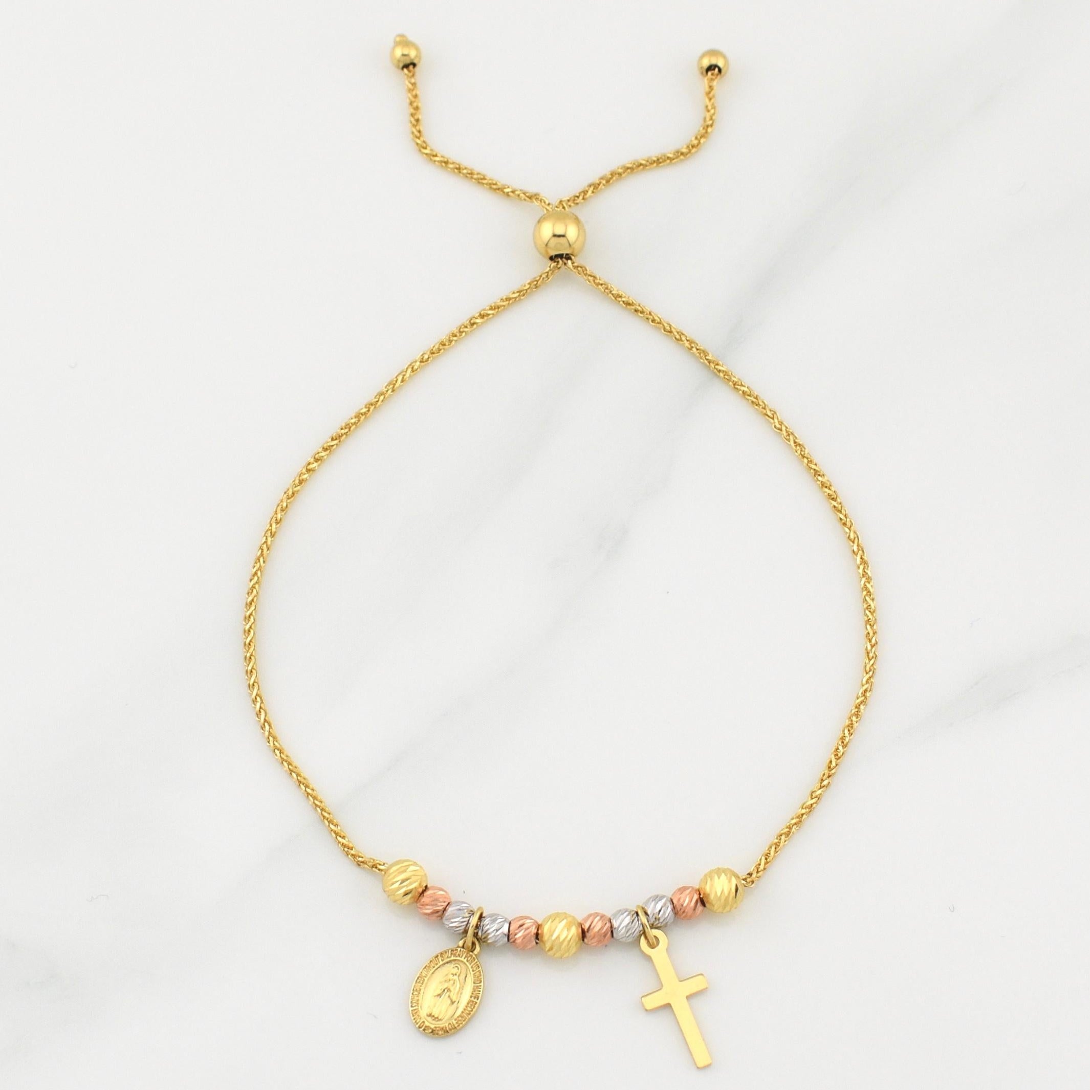 Pulso Franco Gradual 3.45gr / 9 3/4 in / 3mm-4mm Tres Oros +4 18K !