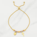 Pulso Franco Gradual 3.45gr / 9 3/4 in / 3mm-4mm Tres Oros +4 18K !