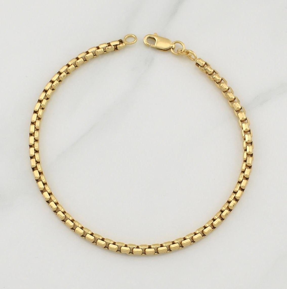 Pulso Veneciana 6.1gr / 8 1/4 in / 3.42mm Oro Amarillo +3 18K !