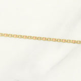 Pulso Plano 1.4gr / 7 1/4 in / 2.18mm Tres Oros +3 18K !