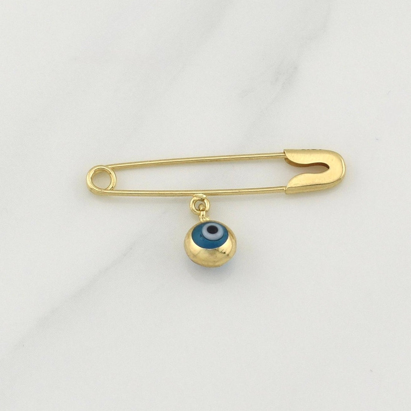 Herraje Gancho Nodriza Ojo Turco 1gr / 1 1/4 in / 6.2mm Oro Amarillo +4 18K !