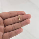 Dije Cruz 0.5gr / 3/4 in / Oro Amarillo 18K !