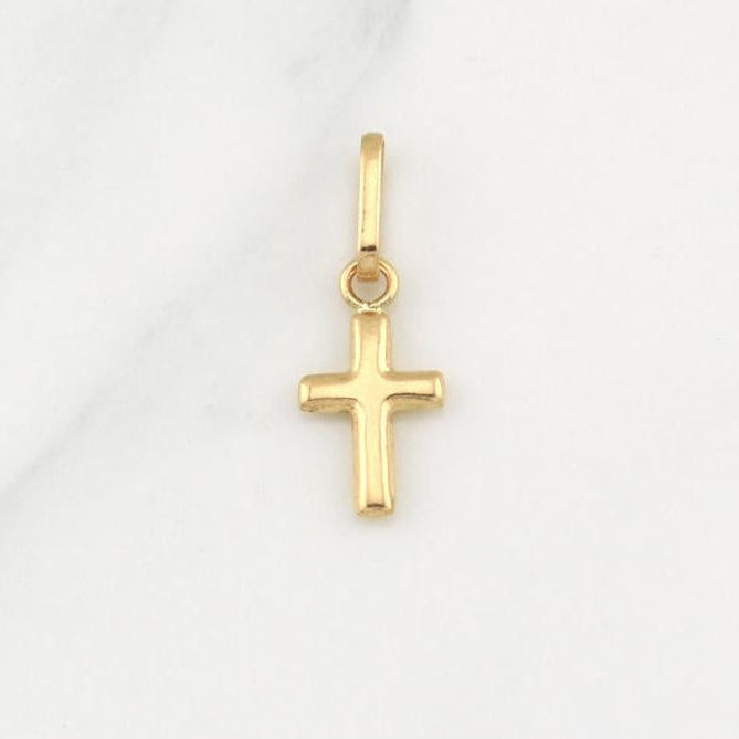 Dije Cruz 0.5gr / 3/4 in / Oro Amarillo 18K !