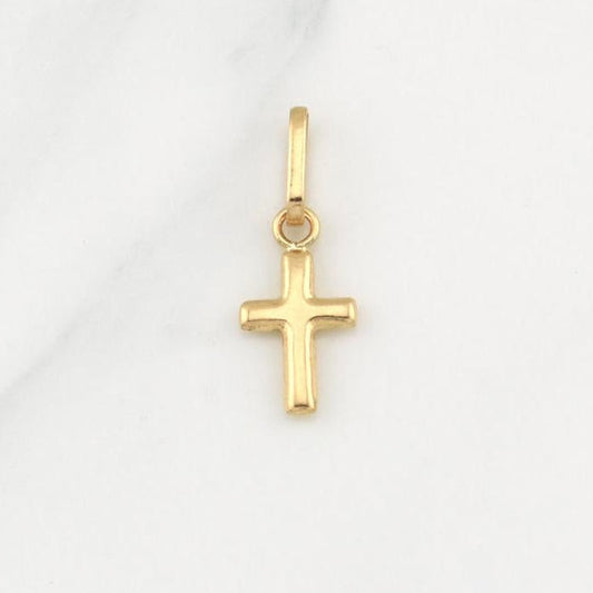 Dije Cruz 0.5gr / 3/4 in / Oro Amarillo 18K !