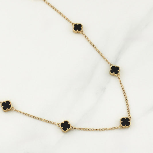 Cadena Trebol Espiga 8.3gr / 16 3/4 in / 1.6mm Oro Amarillo Nac.Esp. 18K !