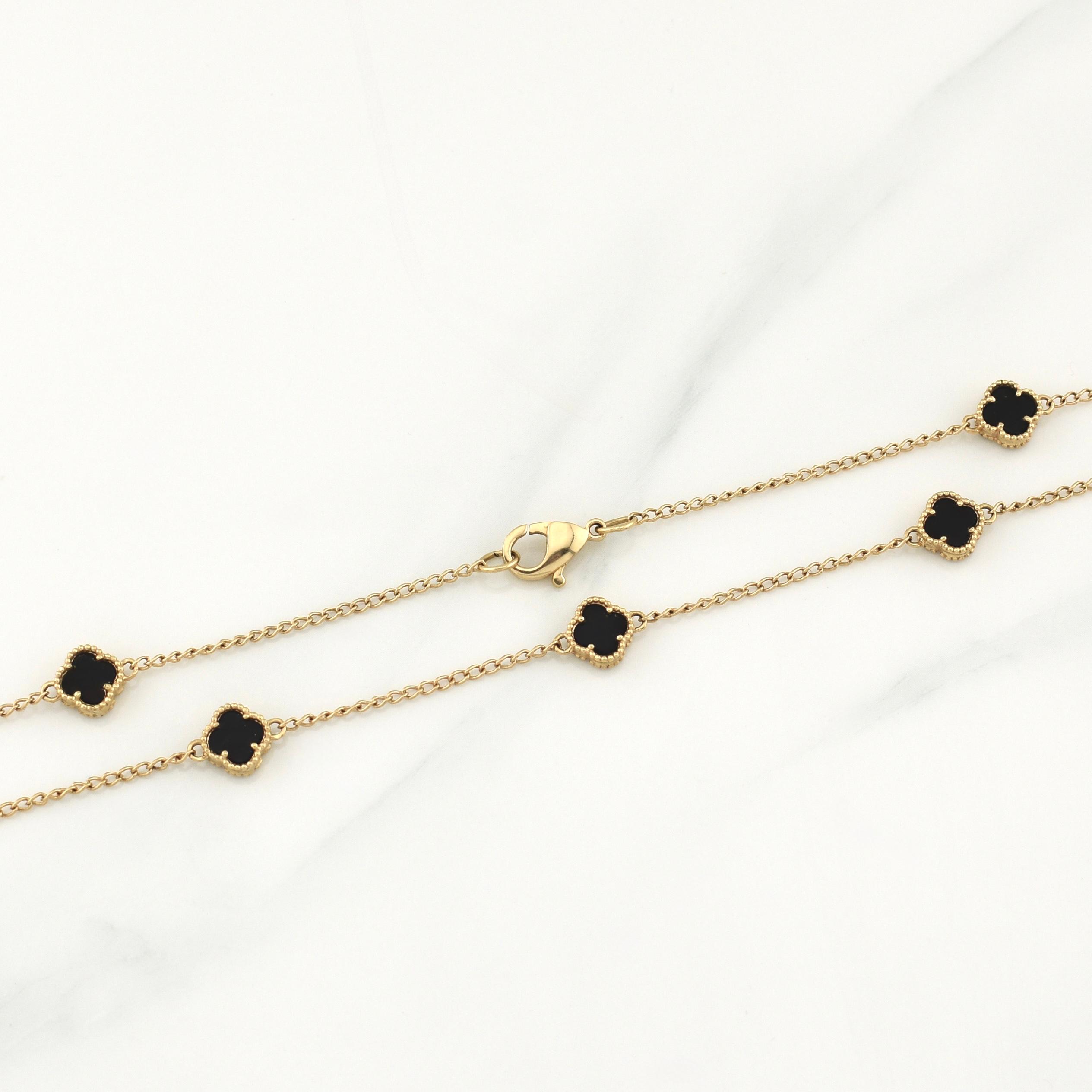 Cadena Trebol Espiga 8.3gr / 16 3/4 in / 1.6mm Oro Amarillo Nac.Esp. 18K !