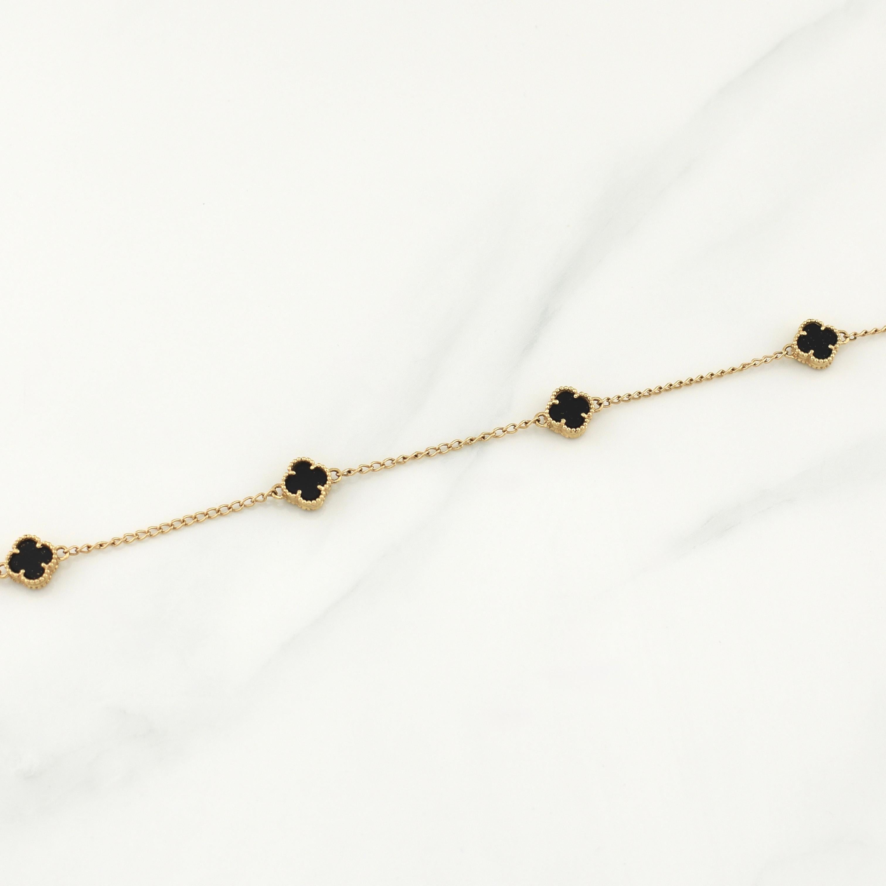 Cadena Trebol Espiga 8.3gr / 16 3/4 in / 1.6mm Oro Amarillo Nac.Esp. 18K !