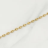 Cadena GC 8gr / 25 1/2 in / 3.8mm Oro Amarillo 18K !