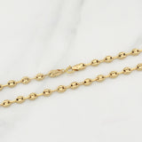 Cadena GC 8gr / 25 1/2 in / 3.8mm Oro Amarillo 18K !