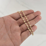 Cadena GC 8gr / 25 1/2 in / 3.8mm Oro Amarillo 18K !