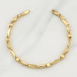Pulso Rustico Eslabon 5.9gr / 7 1/2 in / 4.3mm Oro Amarillo 18K !
