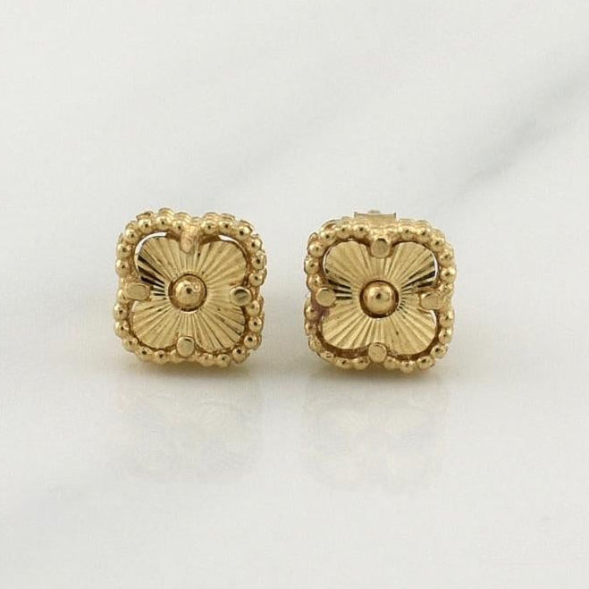 Topos Trebol 1.7gr / 1/2 in / Oro Amarillo Nac.Esp. 18K !