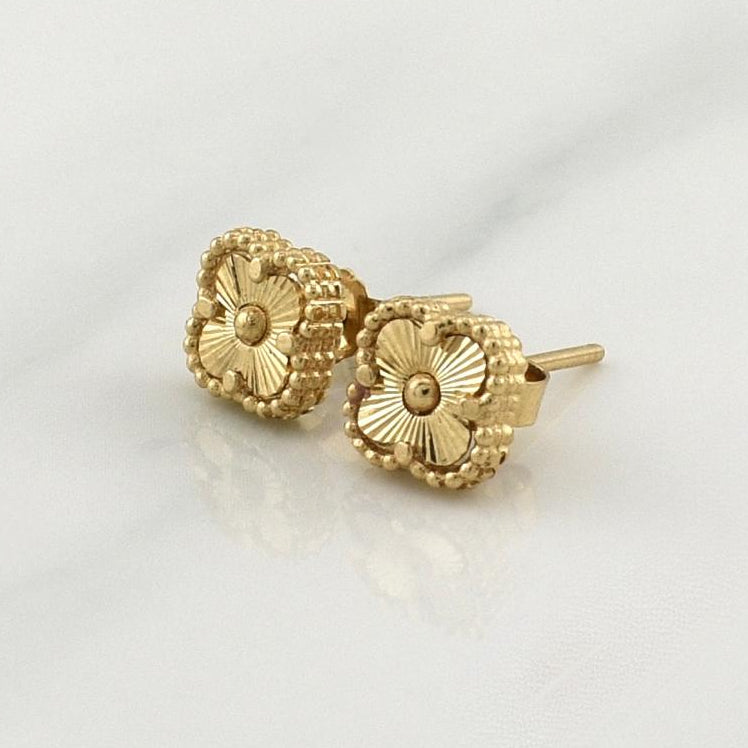 Topos Trebol 1.7gr / 1/2 in / Oro Amarillo Nac.Esp. 18K !